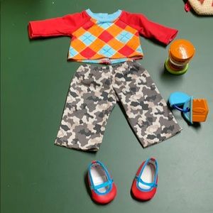 American girl doll miss matched bitty baby set